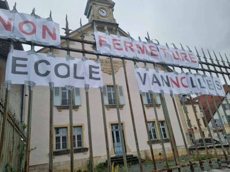 Fermeture de l’école Vannolles